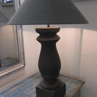 Reclaimed baluster lamp