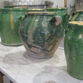 Green confit pots