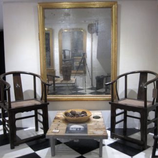 Pair of Chinese horseshoe chairs