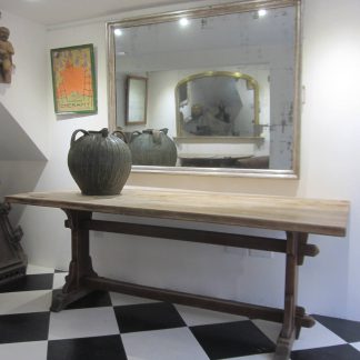 Salvaged cafe dining table