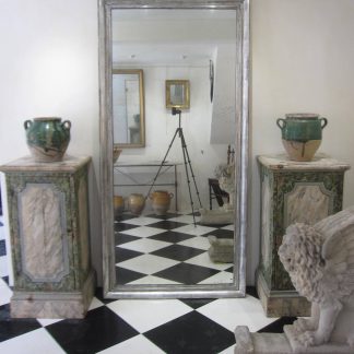 Full length silver mirror
