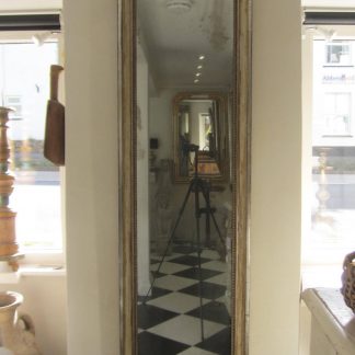 Silver cream dressing mirror