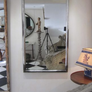 Silver bistro mirror