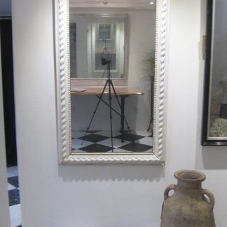 Gesso rope twist mirror