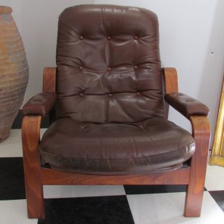Swedish leather armchair