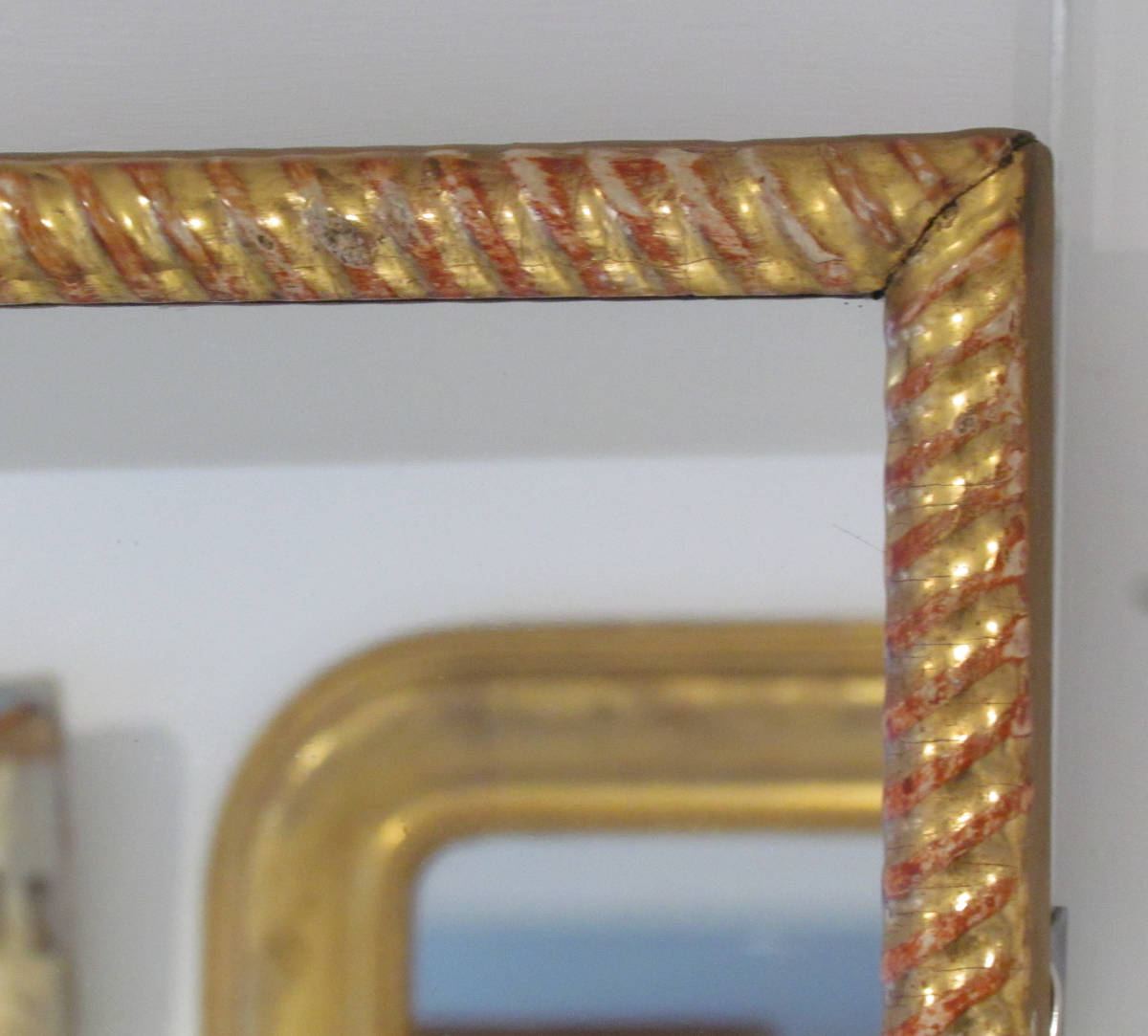 Giltwood rope twist mirror - Image 3