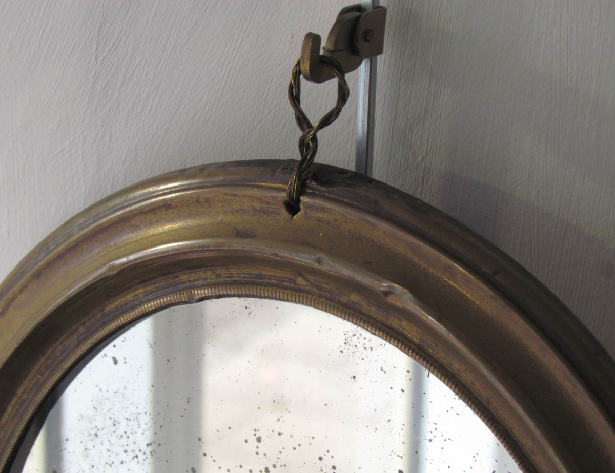 Brass butterfly mirror - Image 3